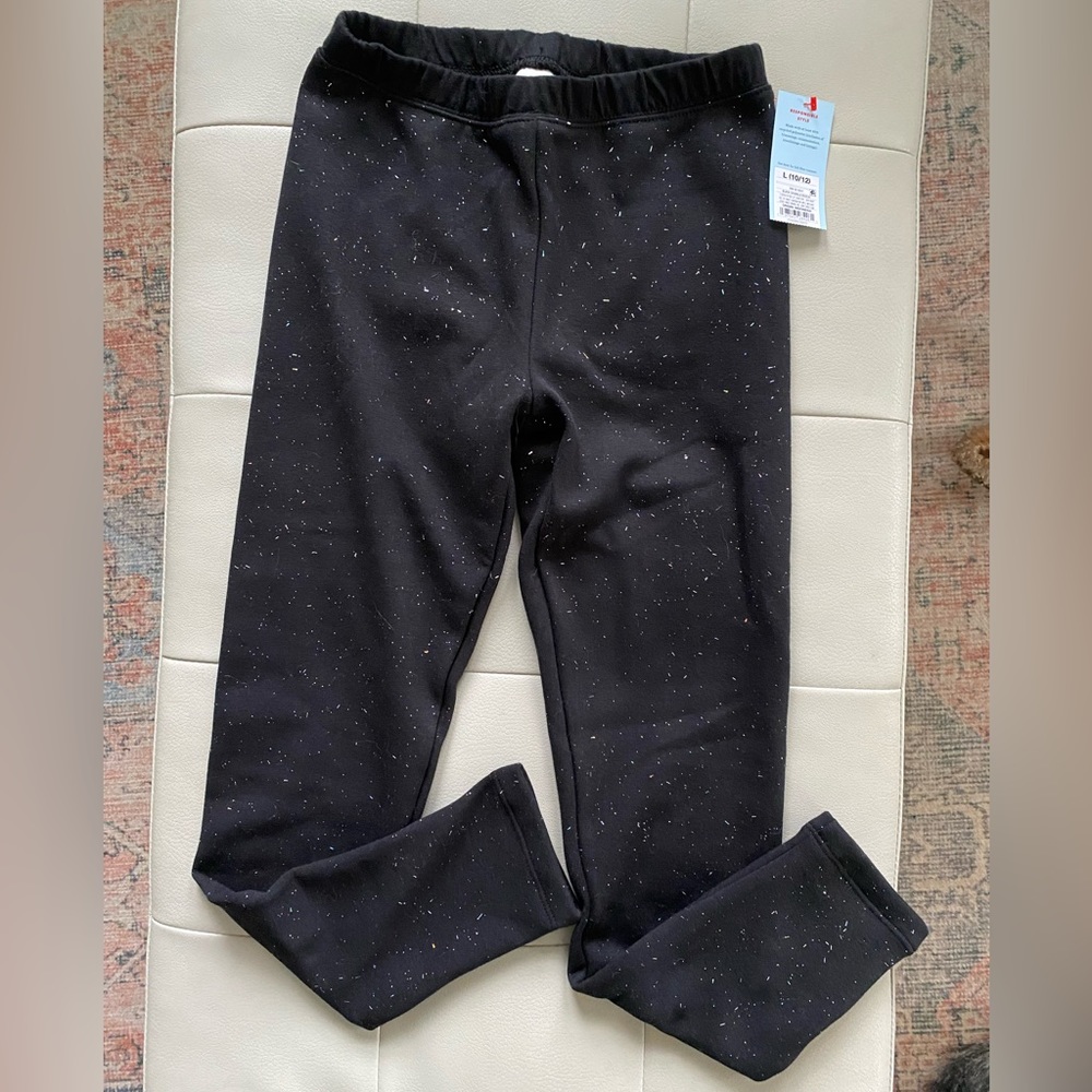 Cat & Jack black & sparkled Fleece lined leggings 🐈‍⬛